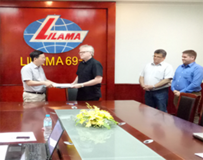 Lễ ký kết hợp đồng tại trụ sở LILAMA69-3, Tp Hải Dương